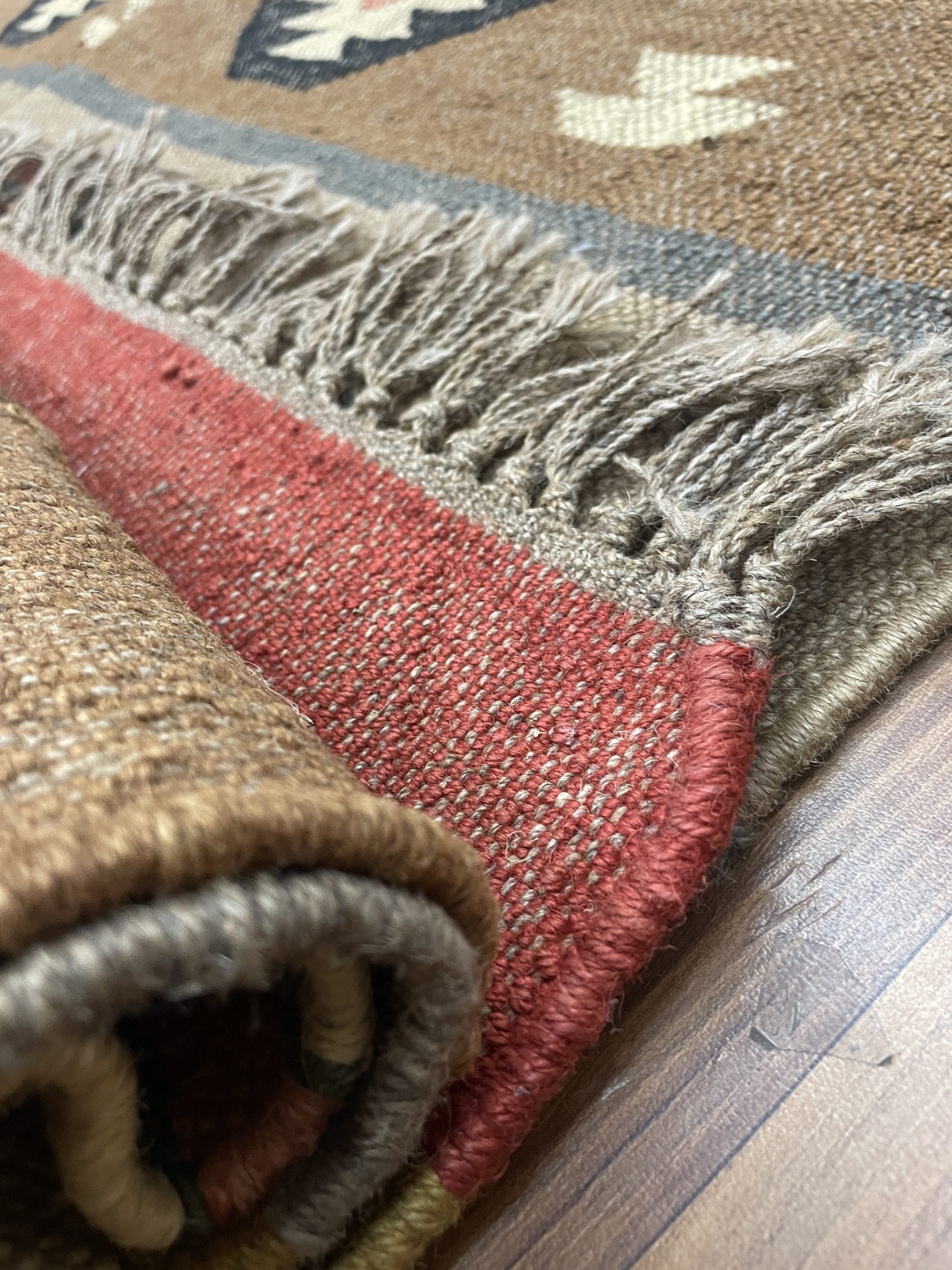 Colorful Wool Jute Rug, Wool and Jute Rug, Modern Desgin Dining Room Rug, Handwoven Wool Jute Rug, Living Room Rug, Handmade Traditional Indian Wool Jute Rug - Image 10