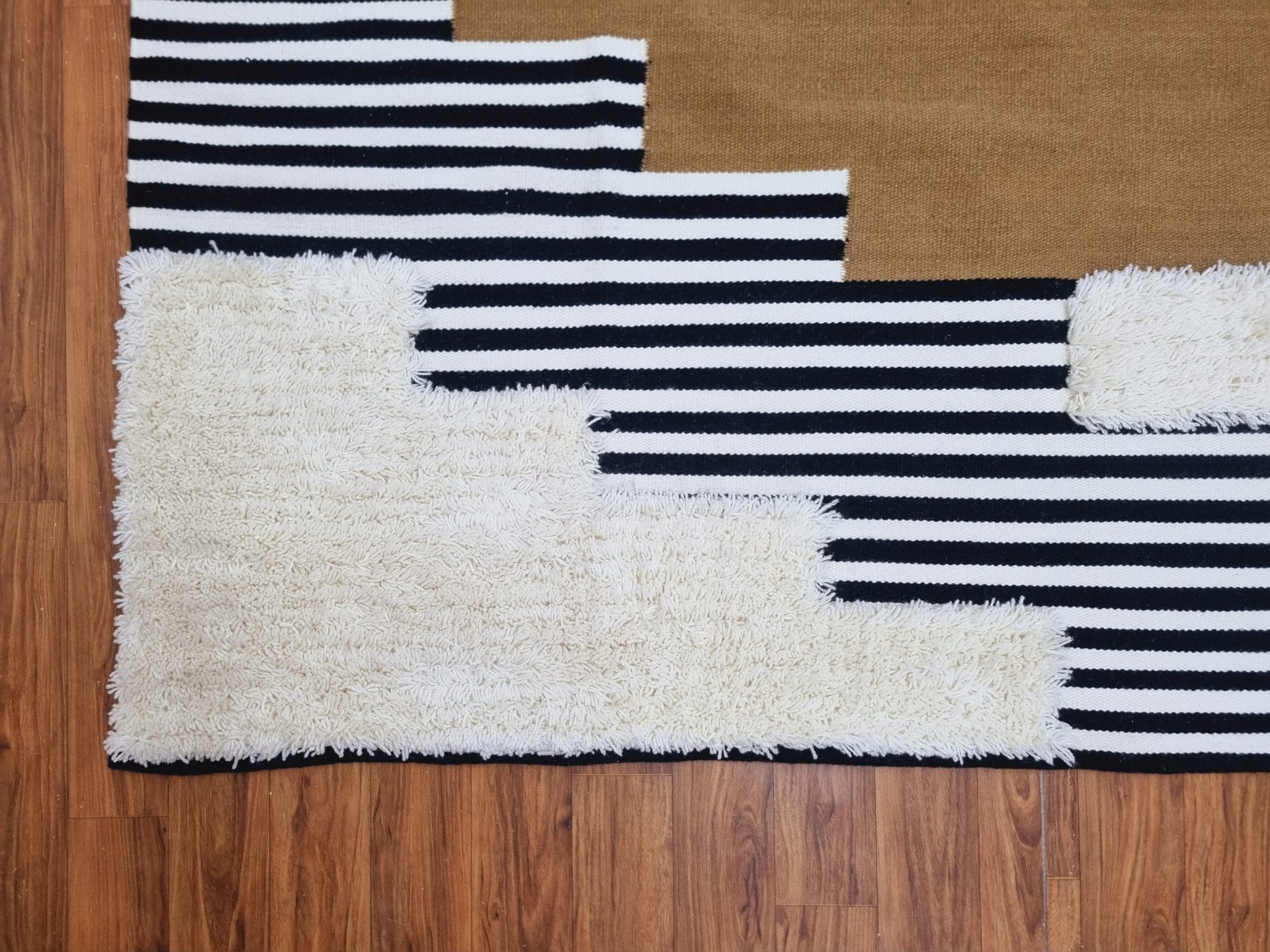 Shaggy Wool Rug, Handmade Kilim Wool Rug, Large Area Rug for Living Room - Image 5